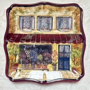 Kate McCrostie “Fleurs de Paris” 8.5"
Ceramic Square Plate